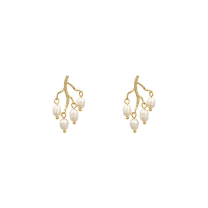 Pearl branch earrings earrings women - RB.