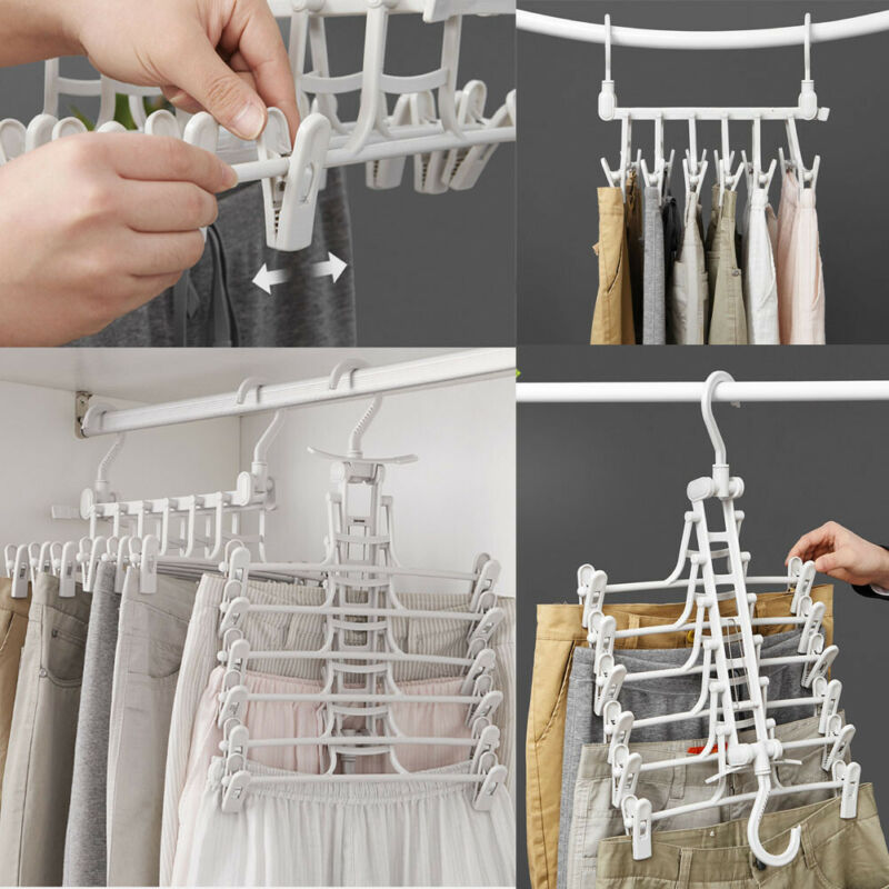 Space Saver Magic Hanging Clothes Hanger Rack - RB.