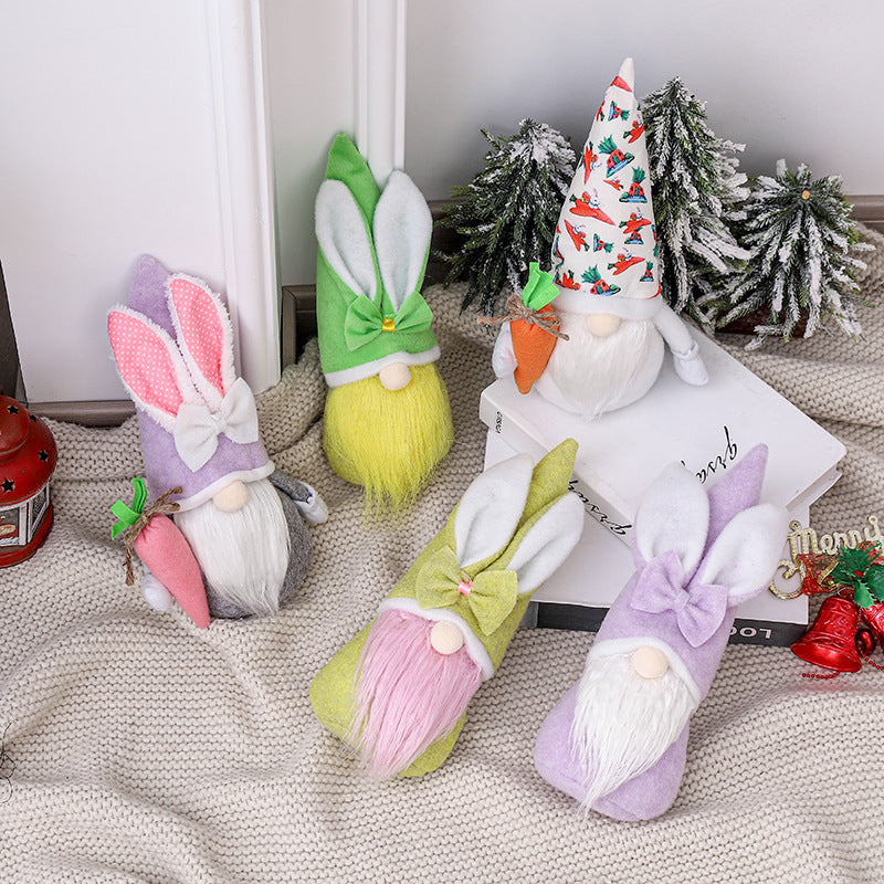 Easter Faceless Decorations Cartoon Rabbit Doll - RB.