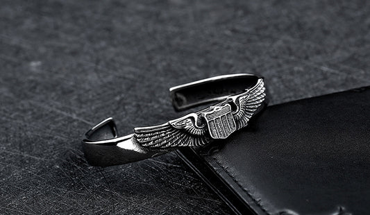 WWII Flying Tigers Titanium Steel Bracelet - RB.