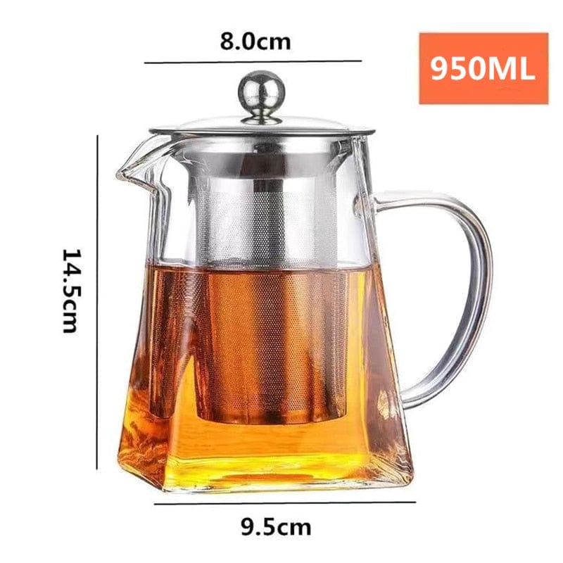 Kung Fu Heat-resistant Glass Teapot - RB.