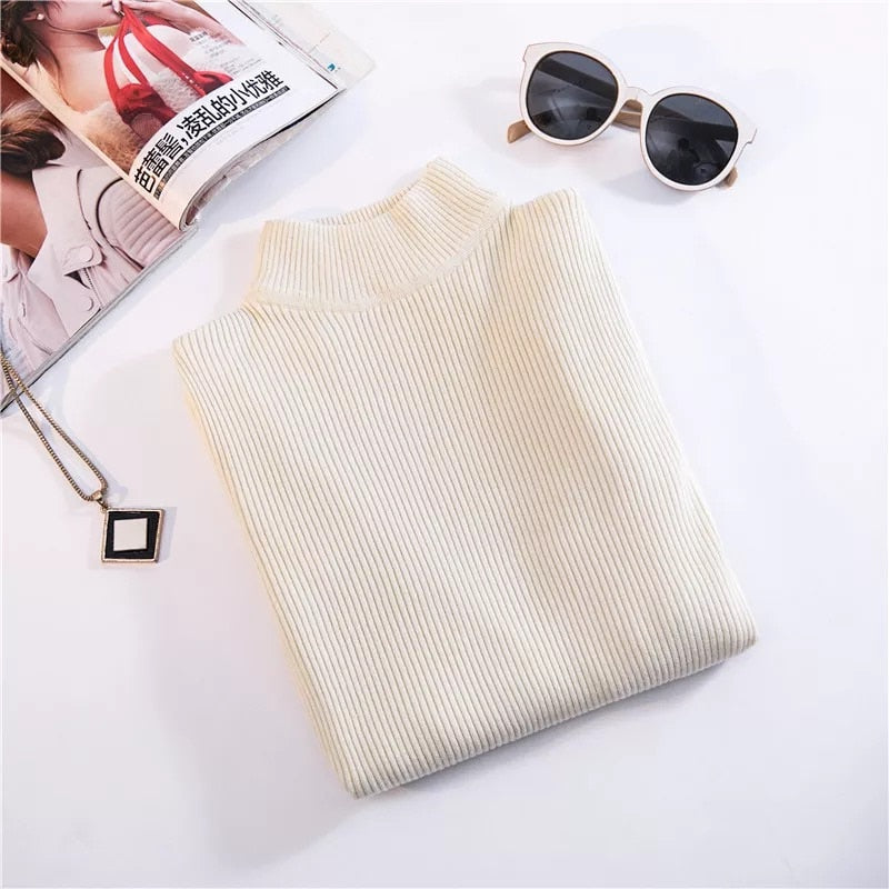 Marwin New-coming Autumn Winter Top Pull Femme Turtleneck Pullovers Sweaters Long Sleeve Slim Oversize Korean Women&#39;s Sweater - RB.