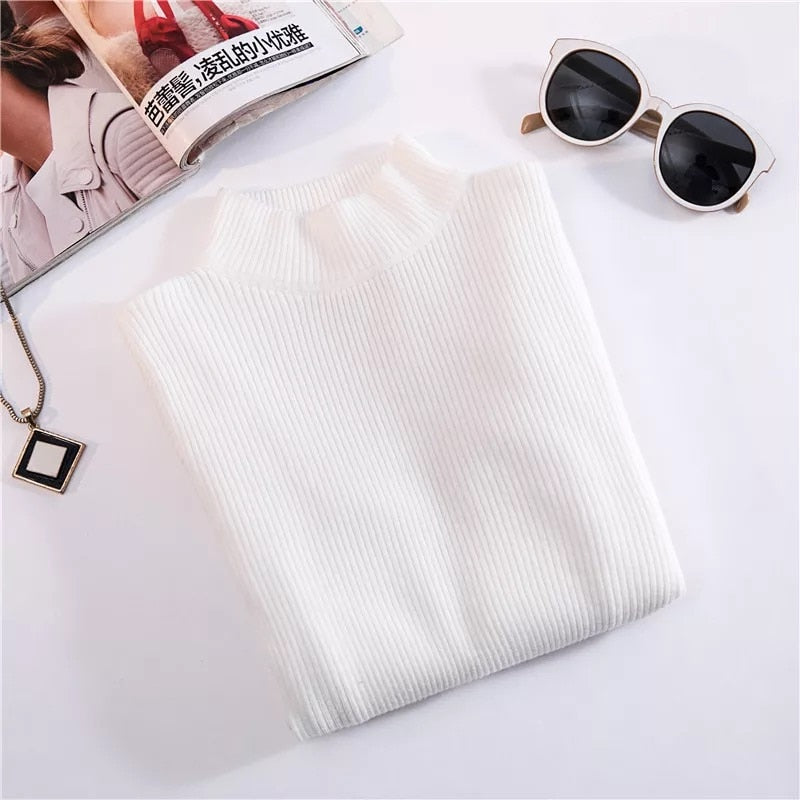 Marwin New-coming Autumn Winter Top Pull Femme Turtleneck Pullovers Sweaters Long Sleeve Slim Oversize Korean Women&#39;s Sweater - RB.