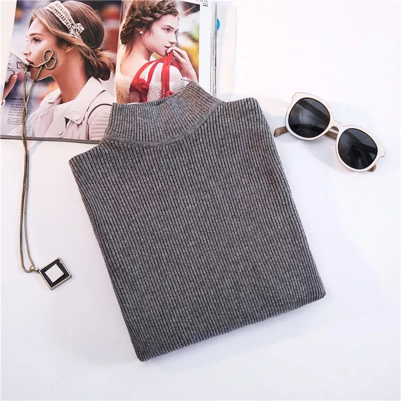 Marwin New-coming Autumn Winter Top Pull Femme Turtleneck Pullovers Sweaters Long Sleeve Slim Oversize Korean Women&#39;s Sweater - RB.