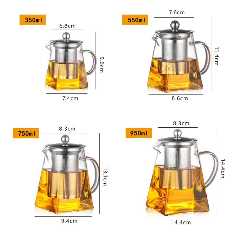 Kung Fu Heat-resistant Glass Teapot - RB.