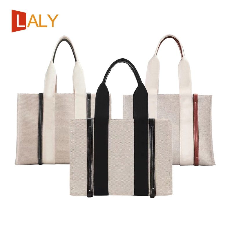 Leather Canvas Layer Bag - RB.