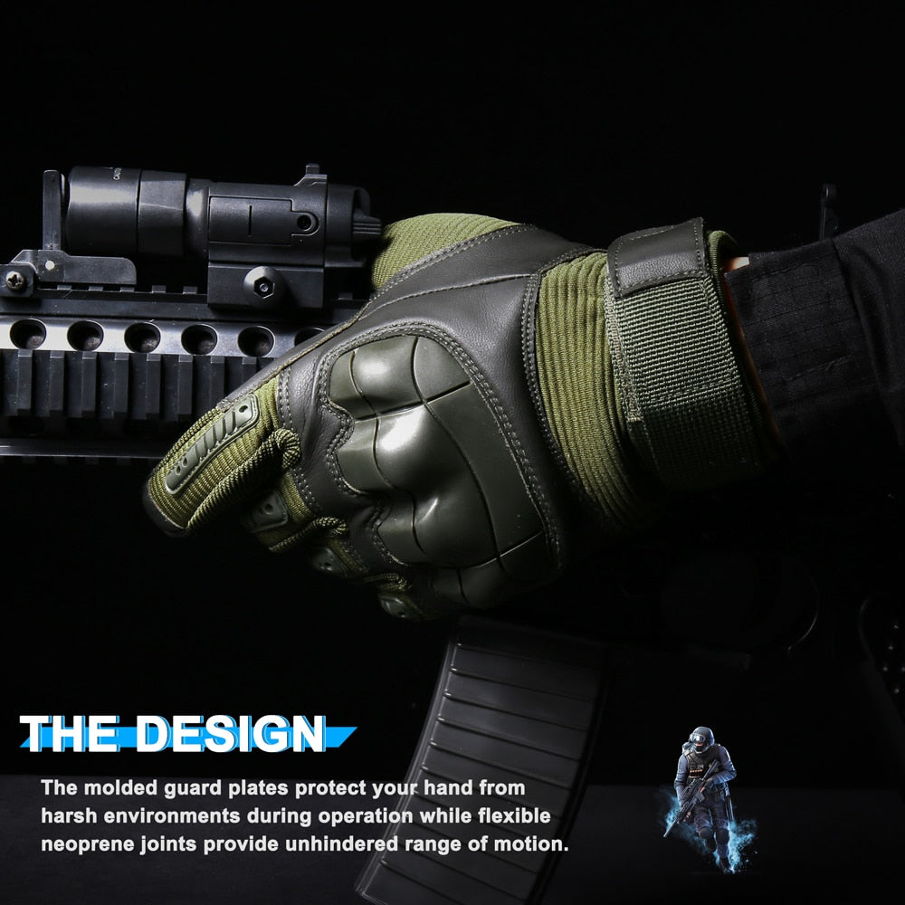 Touchscreen Knuckle Gloves - RB.