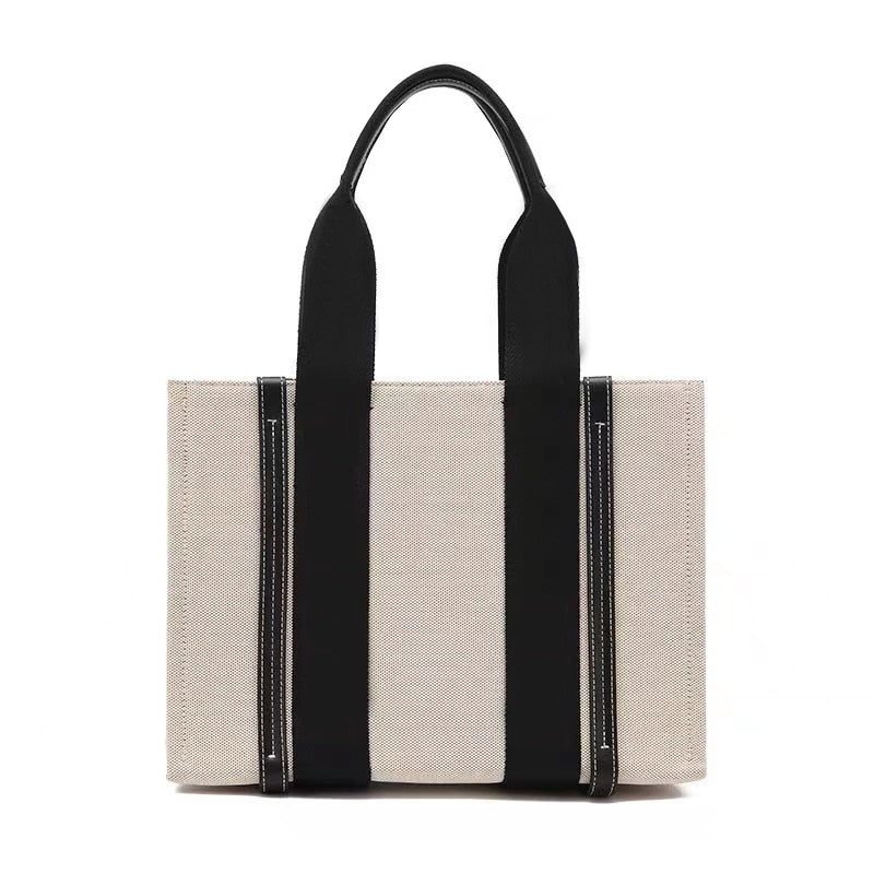 Leather Canvas Layer Bag - RB.